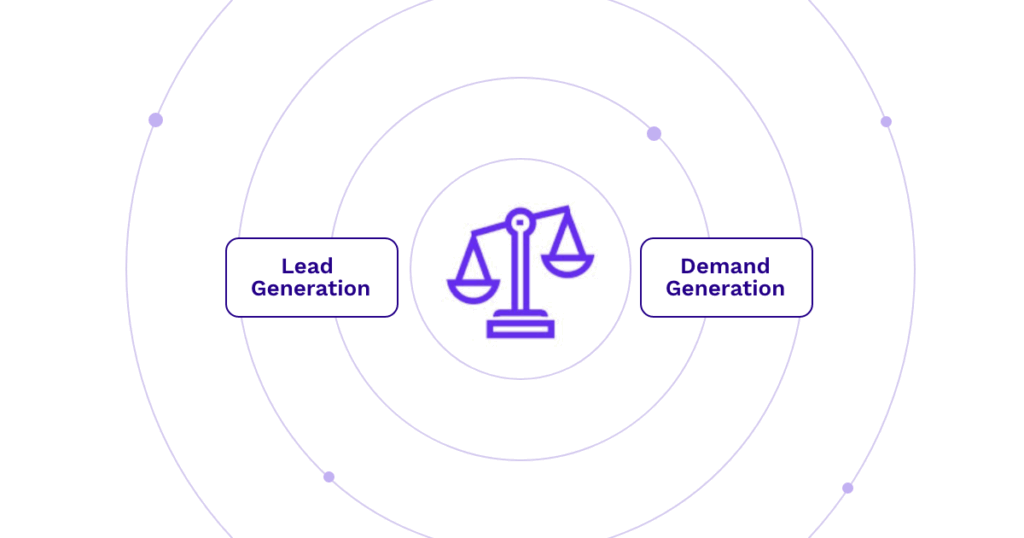 lead gen vs demand gen